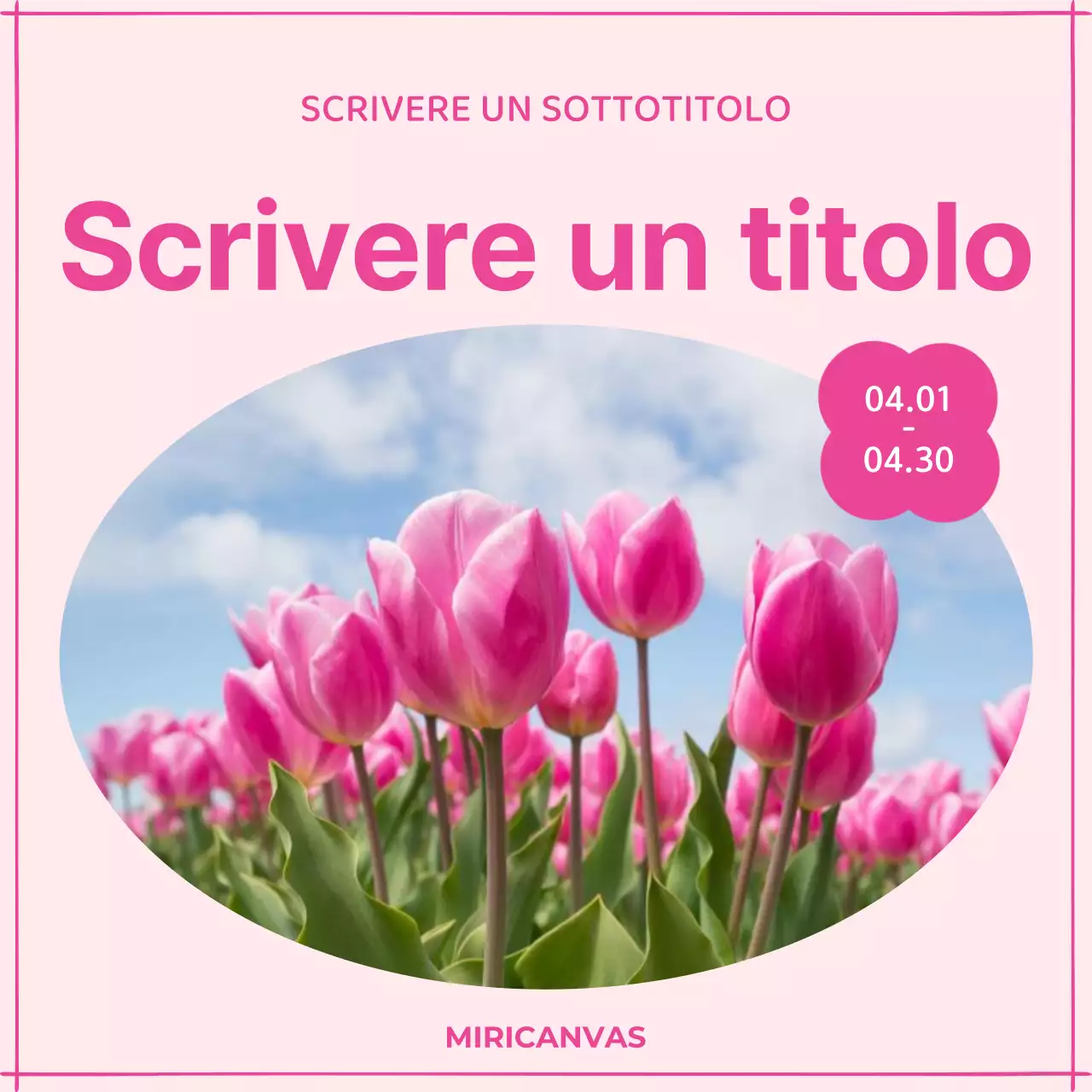 Copertina minimalista con sfondo primaverile in giallo e blu