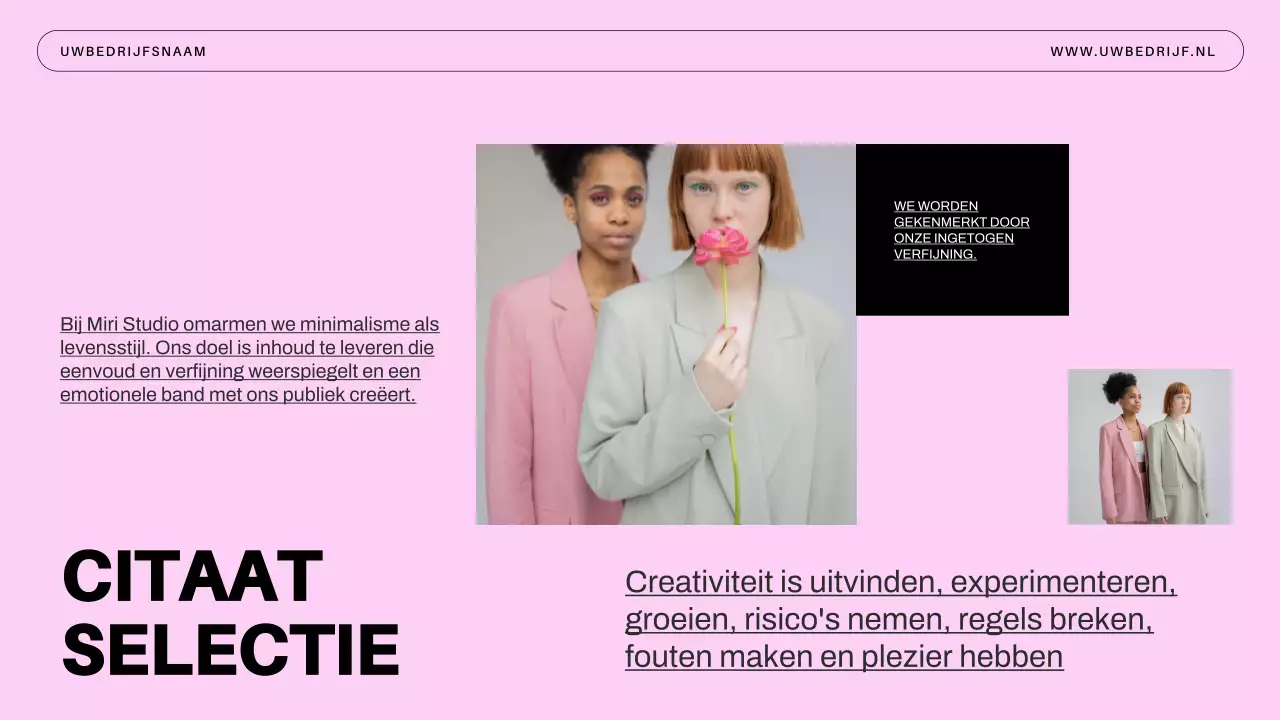 Introductie van Blue Minimal Business