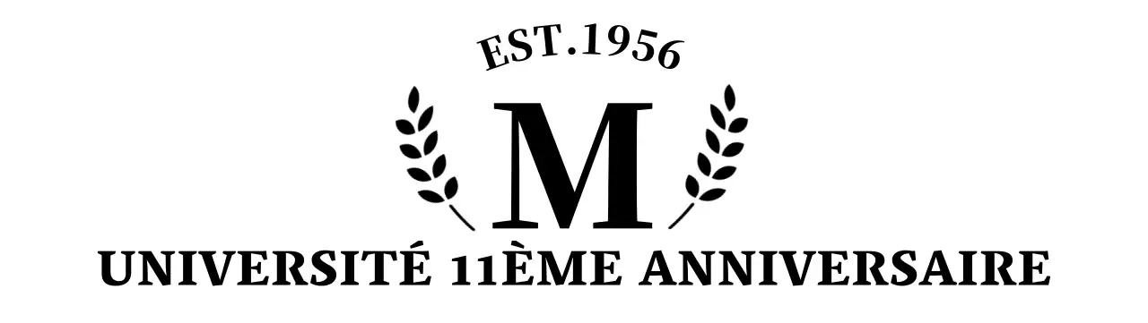 Concept simple de souvenir d'université avec logo en forme de laurier