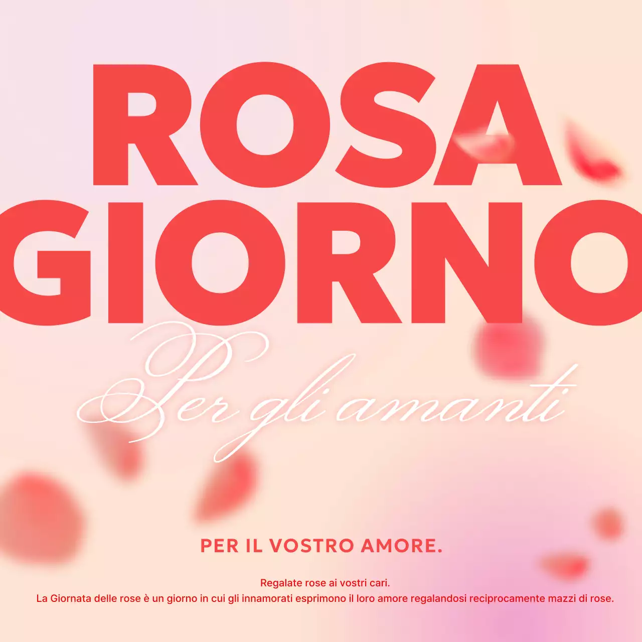 Promuovete una sognante Giornata delle Rose in rosso e rosa