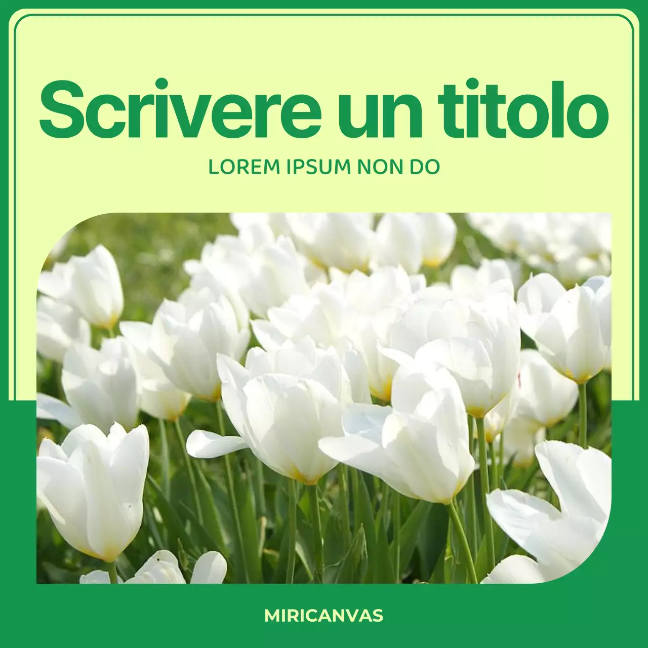 Copertina minimalista con sfondo primaverile in giallo e blu