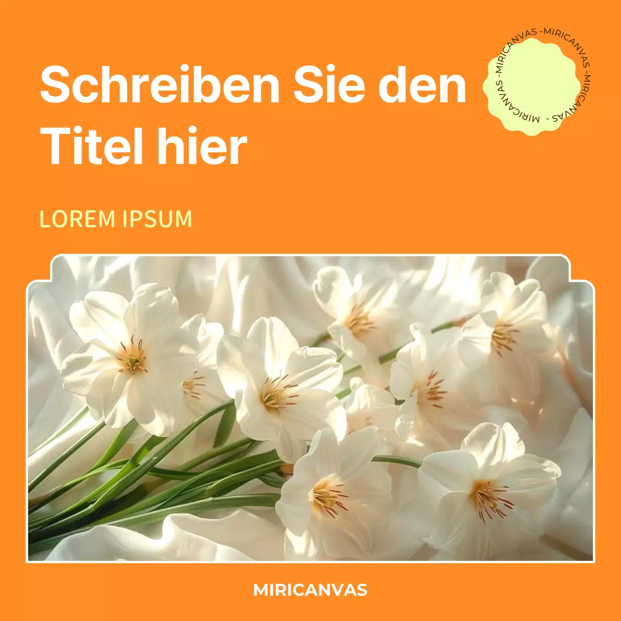 Minimalistischer Frühlingshintergrund in Gelb und Blau