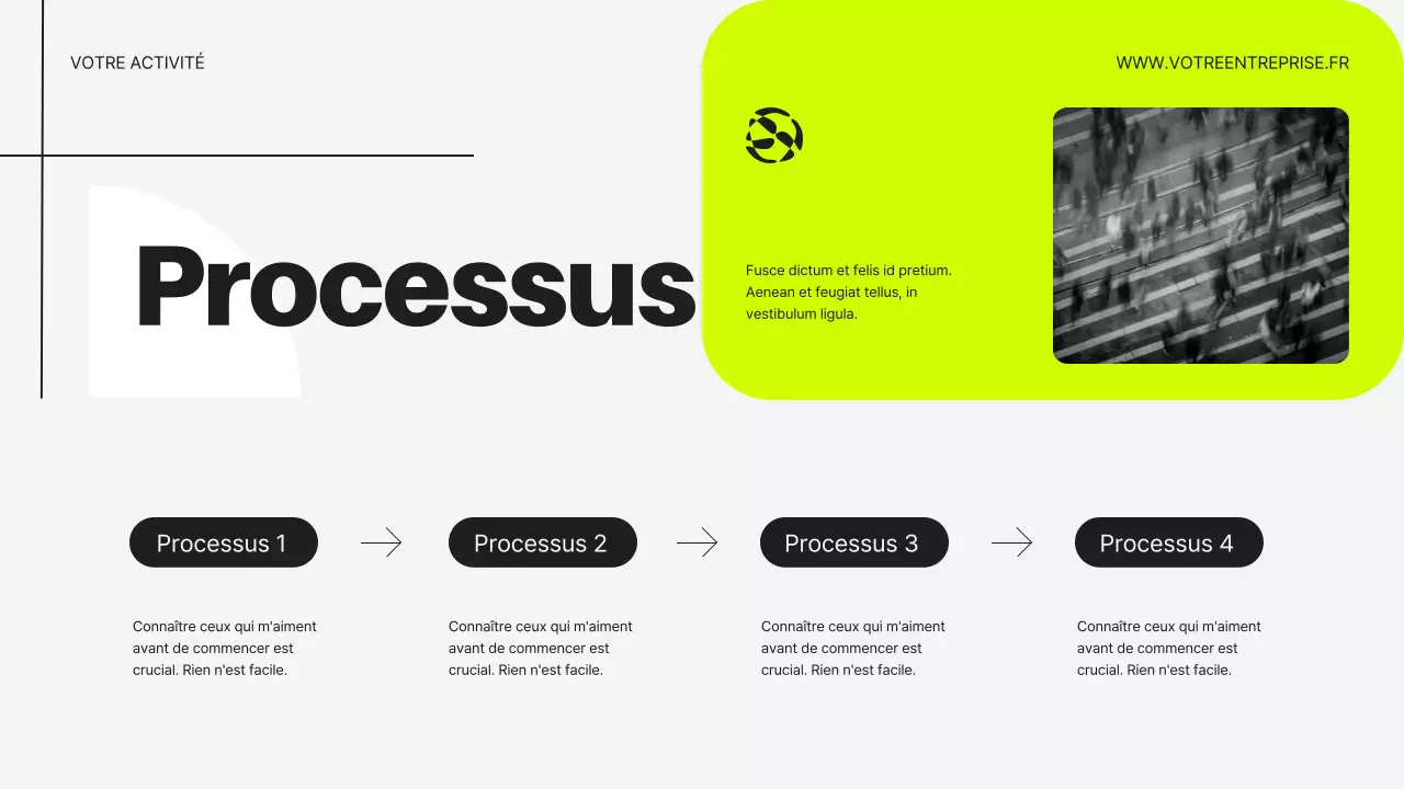 Néon et noir Introduction moderne aux affaires