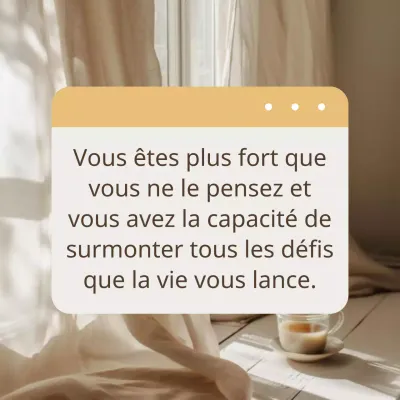 Beige Marron Moderne Motivation Santé mentale Citation Croissance personnelle