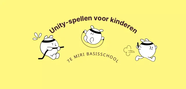 Een eenvoudige sportwedstrijd voor kinderen met schattige personages