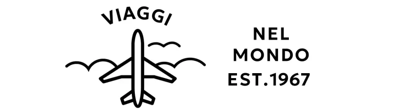 Agenzia di viaggio semplice e fresca con illustrazioni di aerei e nuvole