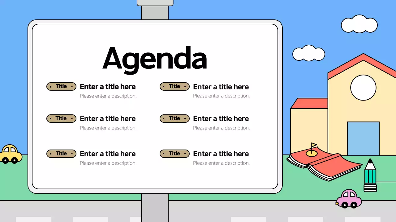 Blue Simple Learning Guide Presentation
