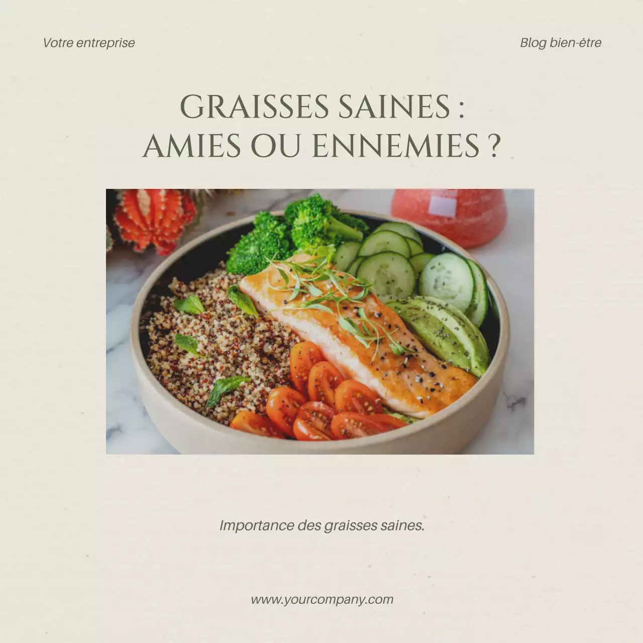 Beige and Khaki Modern Healthy Lifestyle Blog Promotion