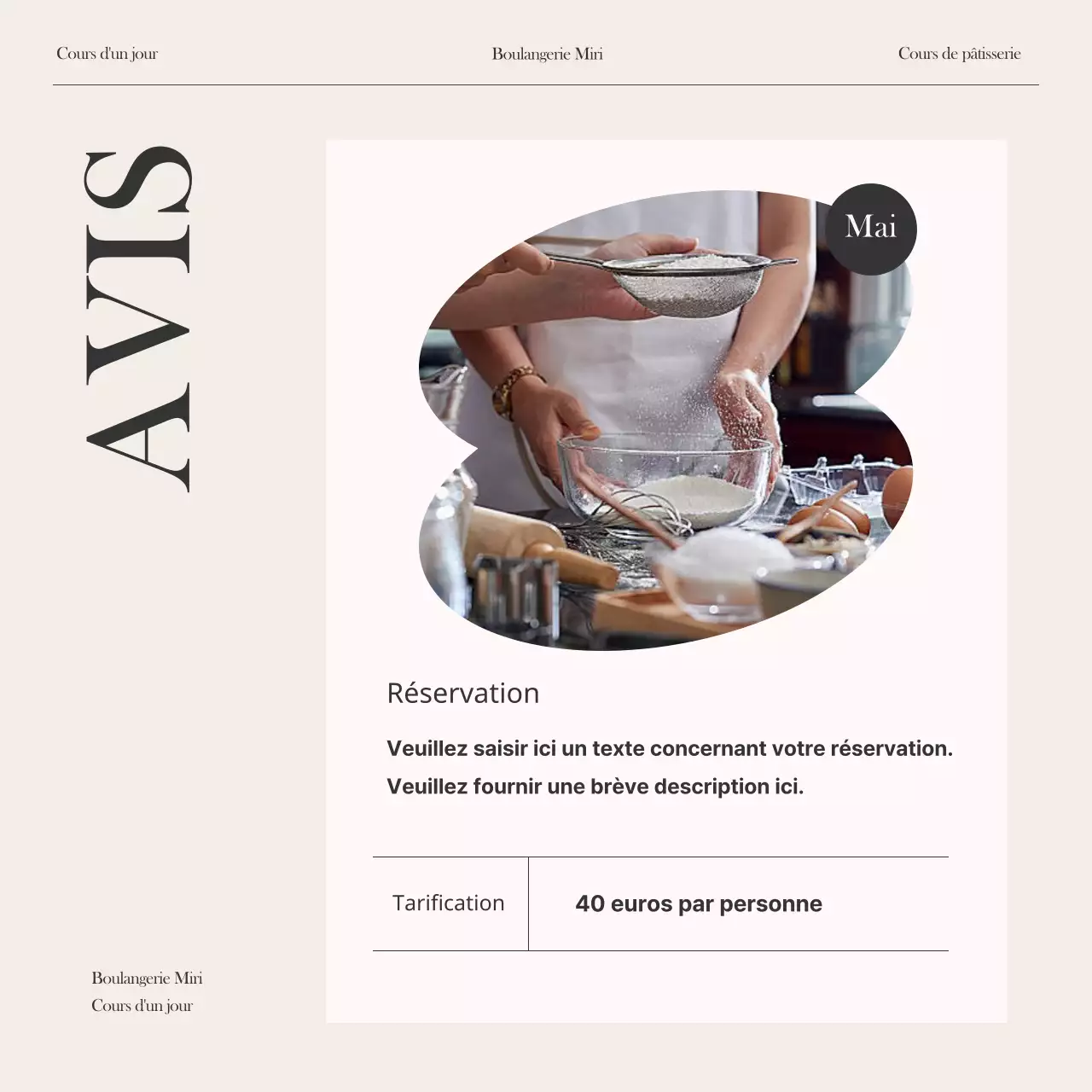 Promouvoir un cours moderne d'une journée en ivoire et en noir