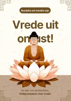 Promoot retro malaise in bruin en beige