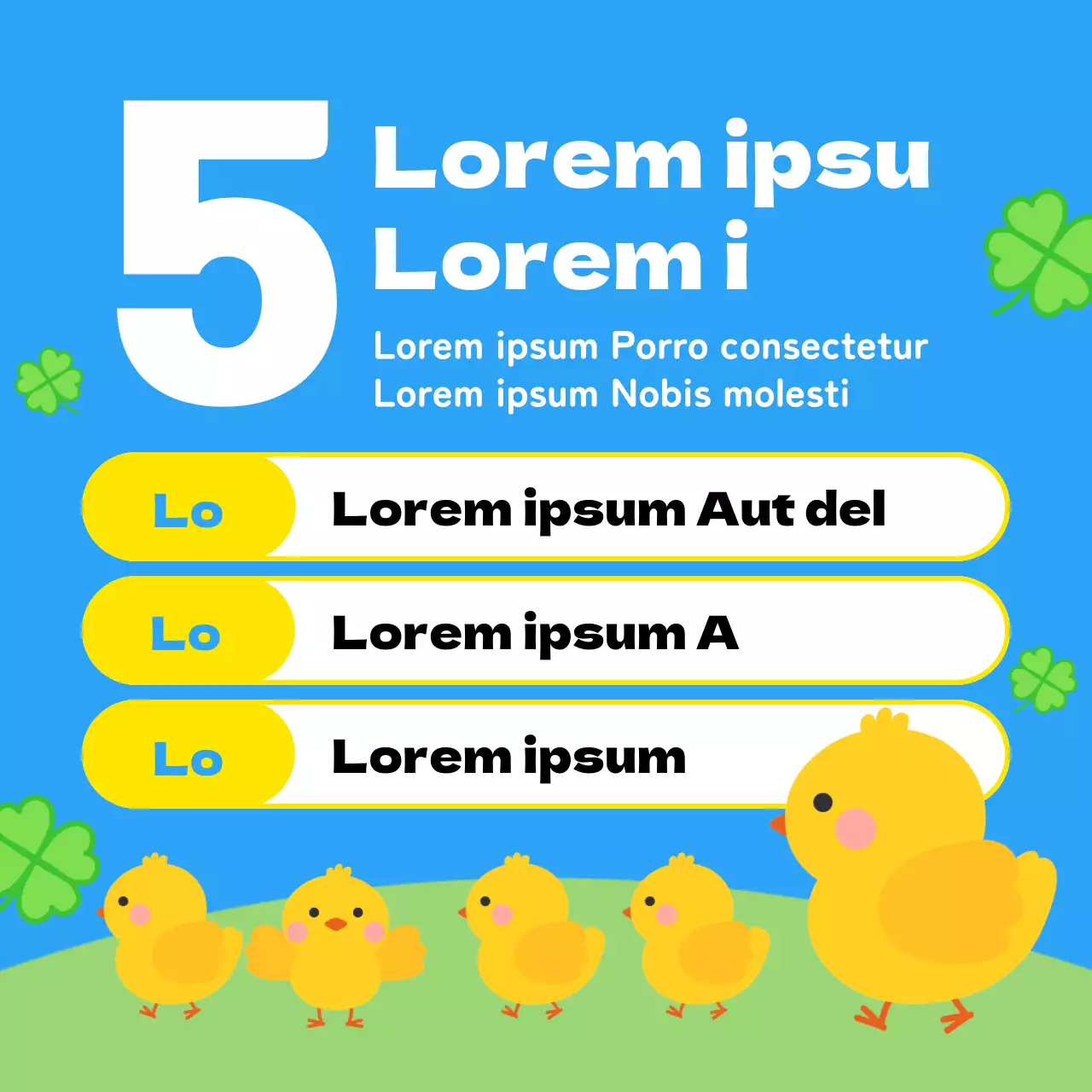 Anuncie un bonito acto amarillo y verde del Día del Niño