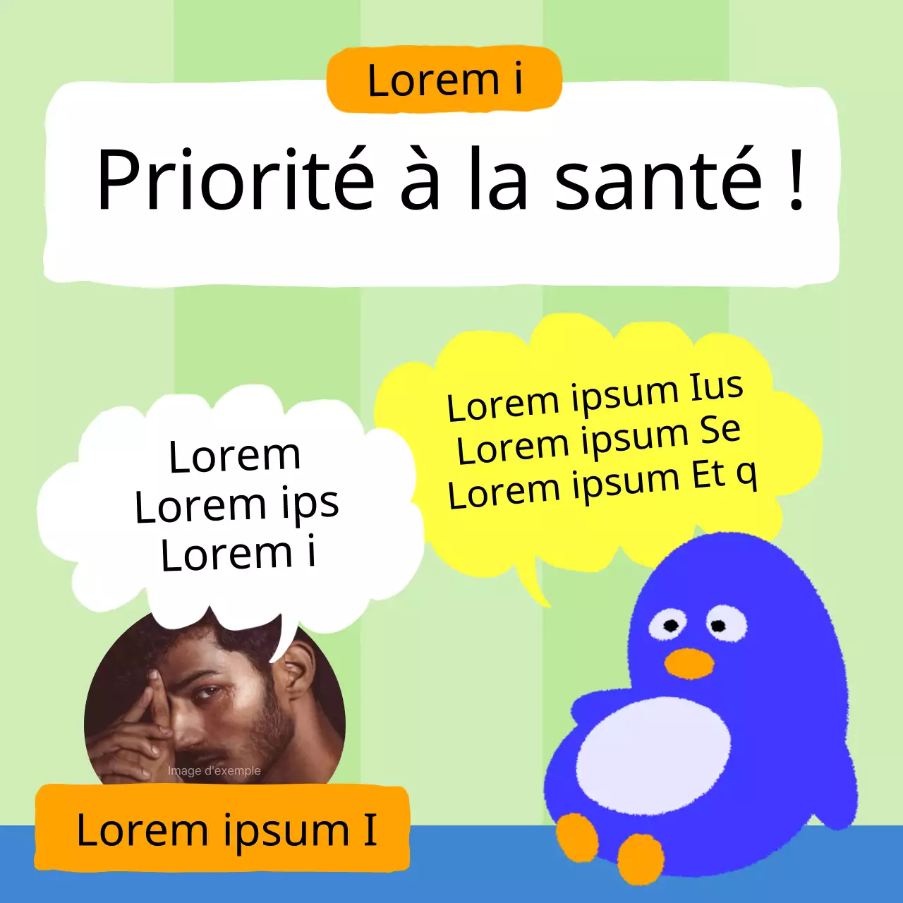 Une parodie de la promotion de la santé de Yellow et Red Bull