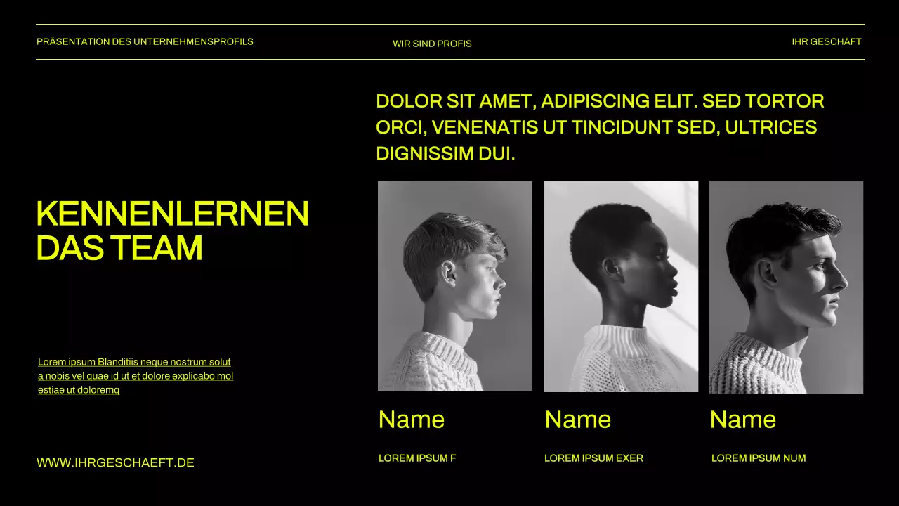 Grün und Schwarz Business Präsentation