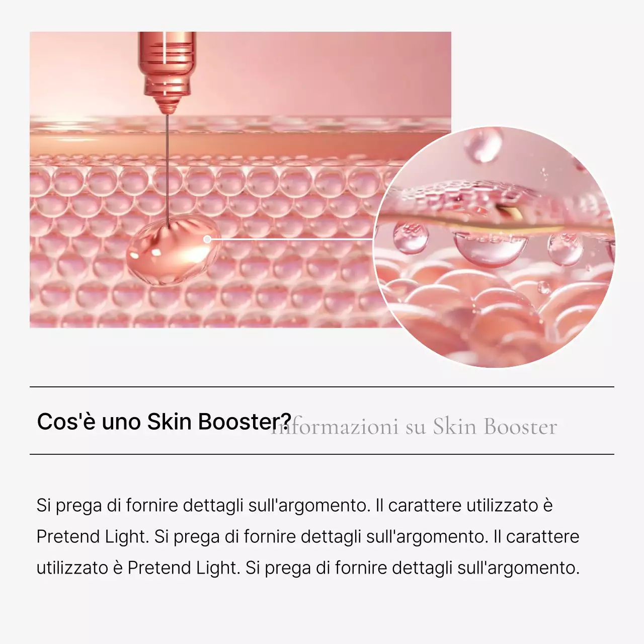 Semplice dermatologia in bianco e azzurro per promuovere la guida informativa sulle procedure dell'ospedale