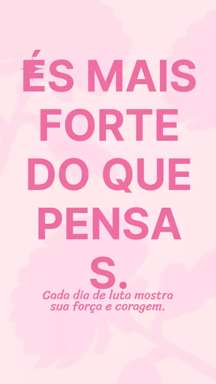Pink Bold Encouraging Quotes Publicidade