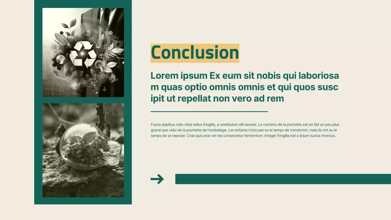 Green and Yellow Simple Business Sustainable Solutions Strategy