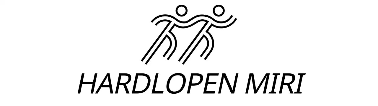 Eenvoudige hardloopwedstrijd met illustraties van hardlopers