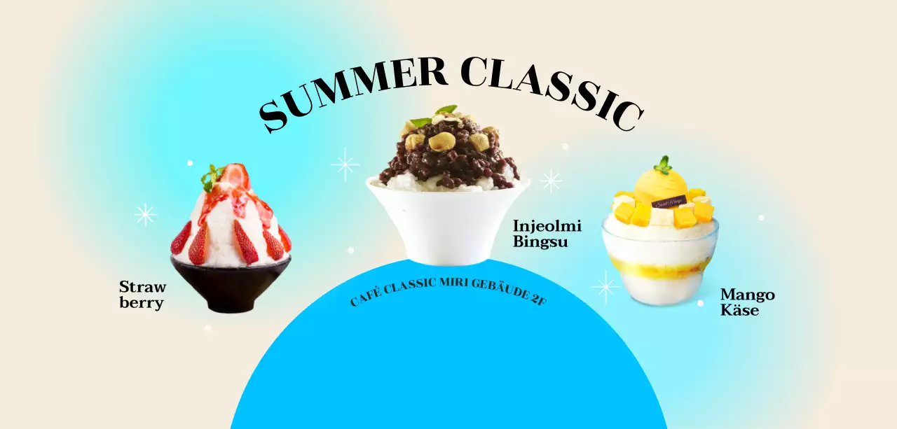 Coole Sommer-Café-Menü mit rasiertem Eis Menü Foto und Farbverlauf Hintergrund