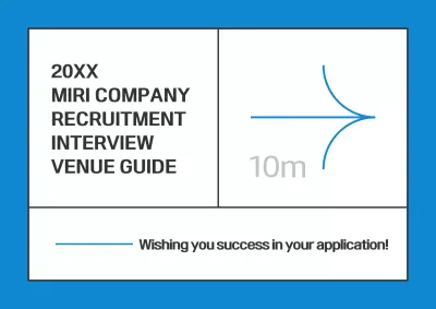 Blue Minimal Recruitment Guide Poster