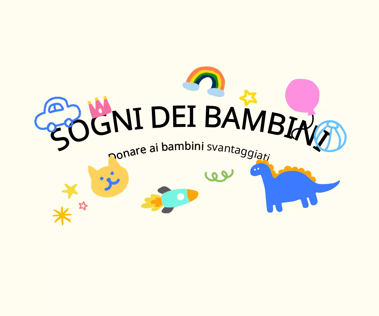 Celebrare le associazioni di beneficenza per bambini con disegni colorati e simpatici