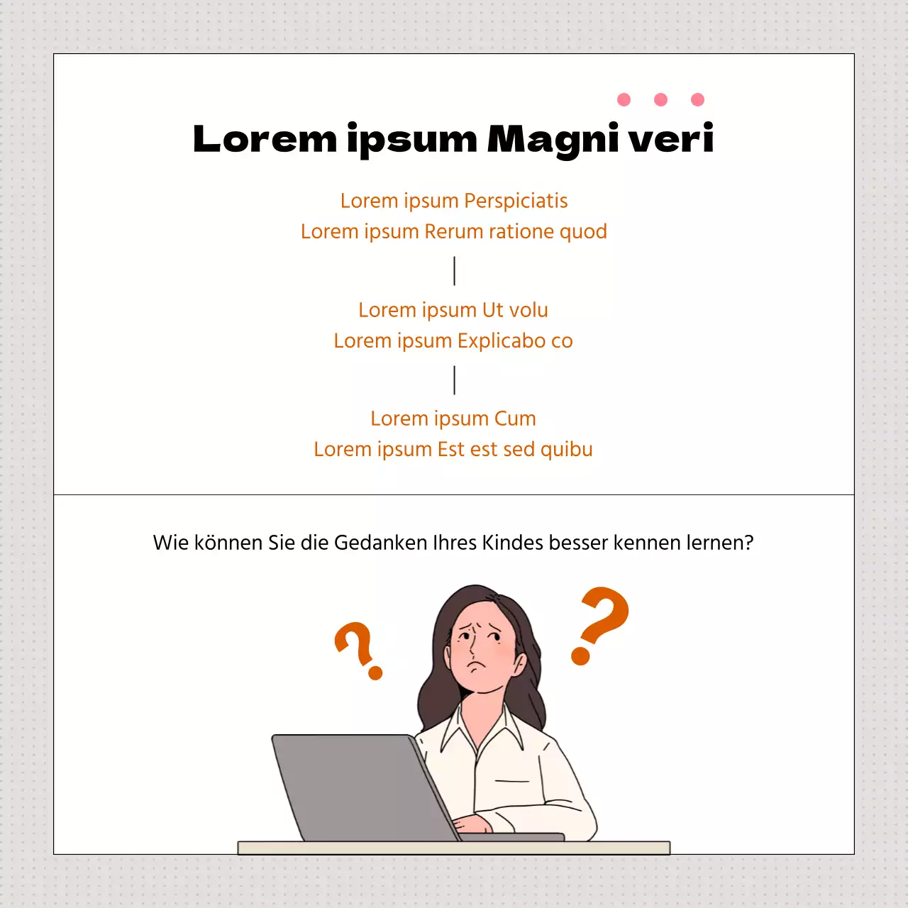 Förderung der elterlichen Erziehung mit einem modernen gelb-orangenen Monat der Familiengeschichte