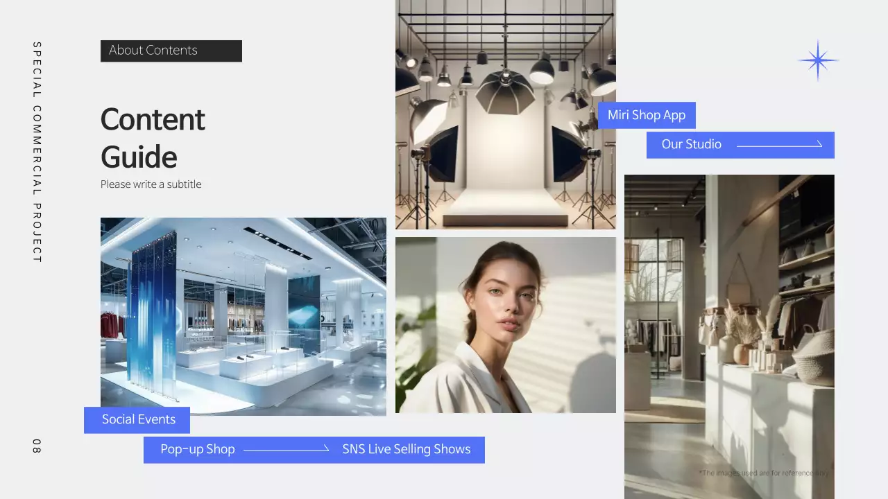 화이트 모던 패션 프로모션 프리젠테이션