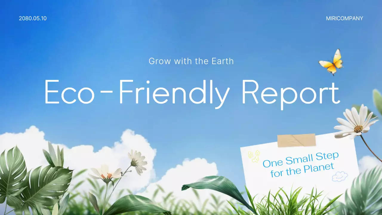 Blue Nature Eco Report Presentation