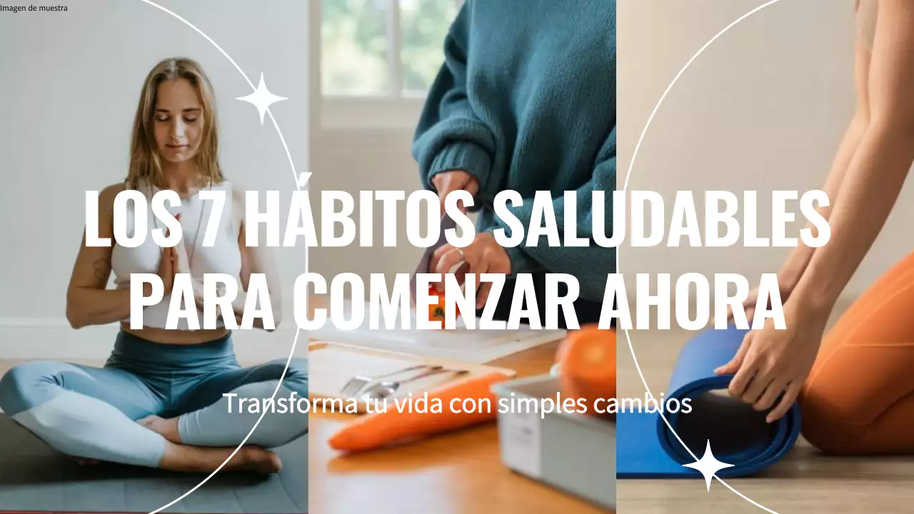 Blanco y Azul Mínimo Hábitos Saludables Vlog Video