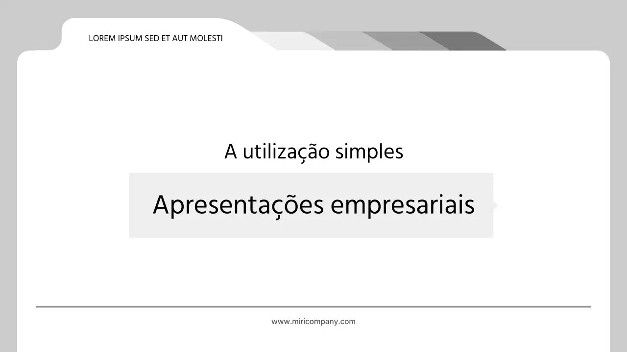 Relatórios empresariais simples, a preto e branco, para empresas