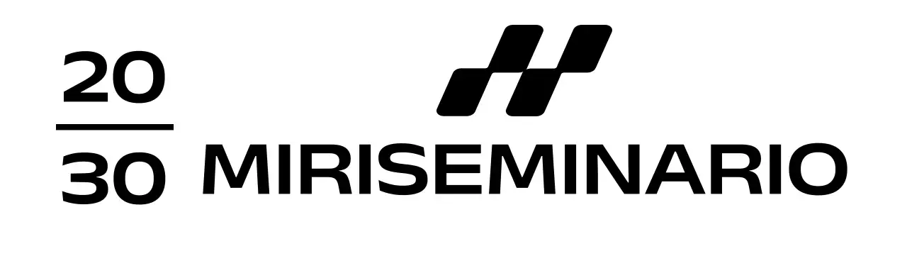 Seminario aziendale semplice con logo illustrativo quadrato inclinato