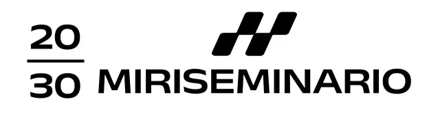 Seminario aziendale semplice con logo illustrativo quadrato inclinato