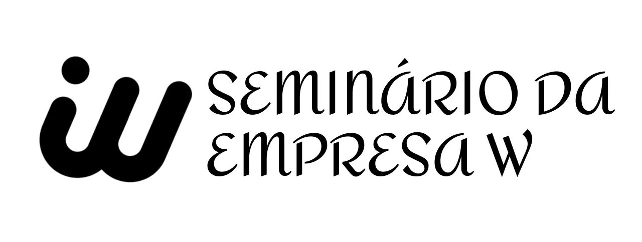 Seminário empresarial com um toque glamoroso com um logótipo inglês