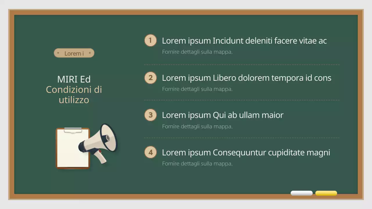 Un prospetto scolastico semplice e astratto