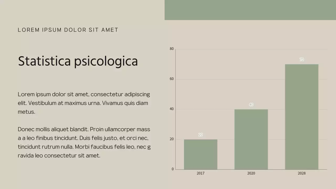 Proposta di psicologo moderno color kaki e beige