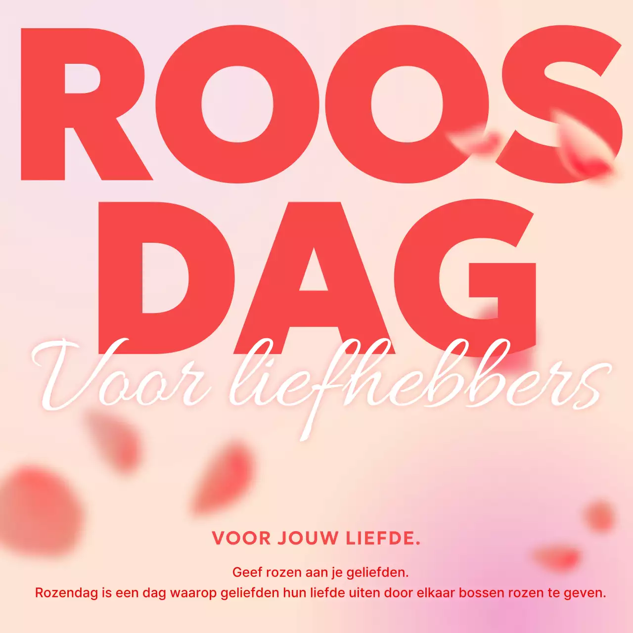 Promoot een dromerige rozendag in rood en roze