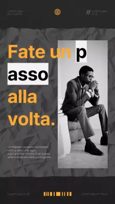 Grigio Giallo Bianco Moderno Grassetto Citazione motivazionale per la salute mentale Autocrescita