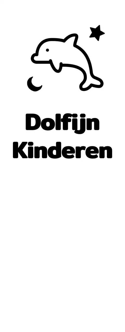 Schattig ontwerp met schattige dolfijnenillustraties