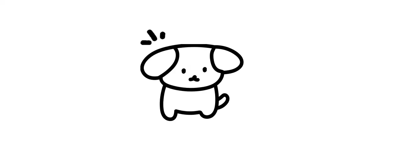 Schattig en knuffelig puppyfeest met puppyillustraties en gebogen tekst