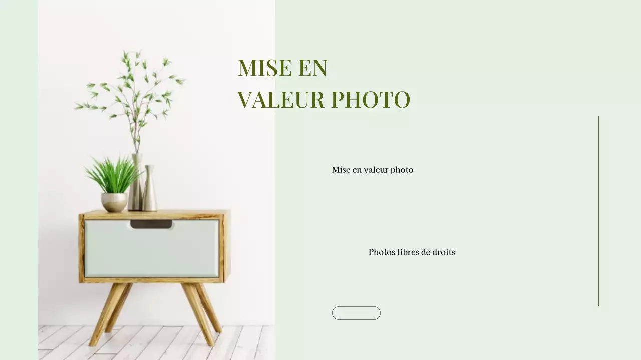 Collage de photos minimales vertes Présentation d'un portefeuille d'entreprise