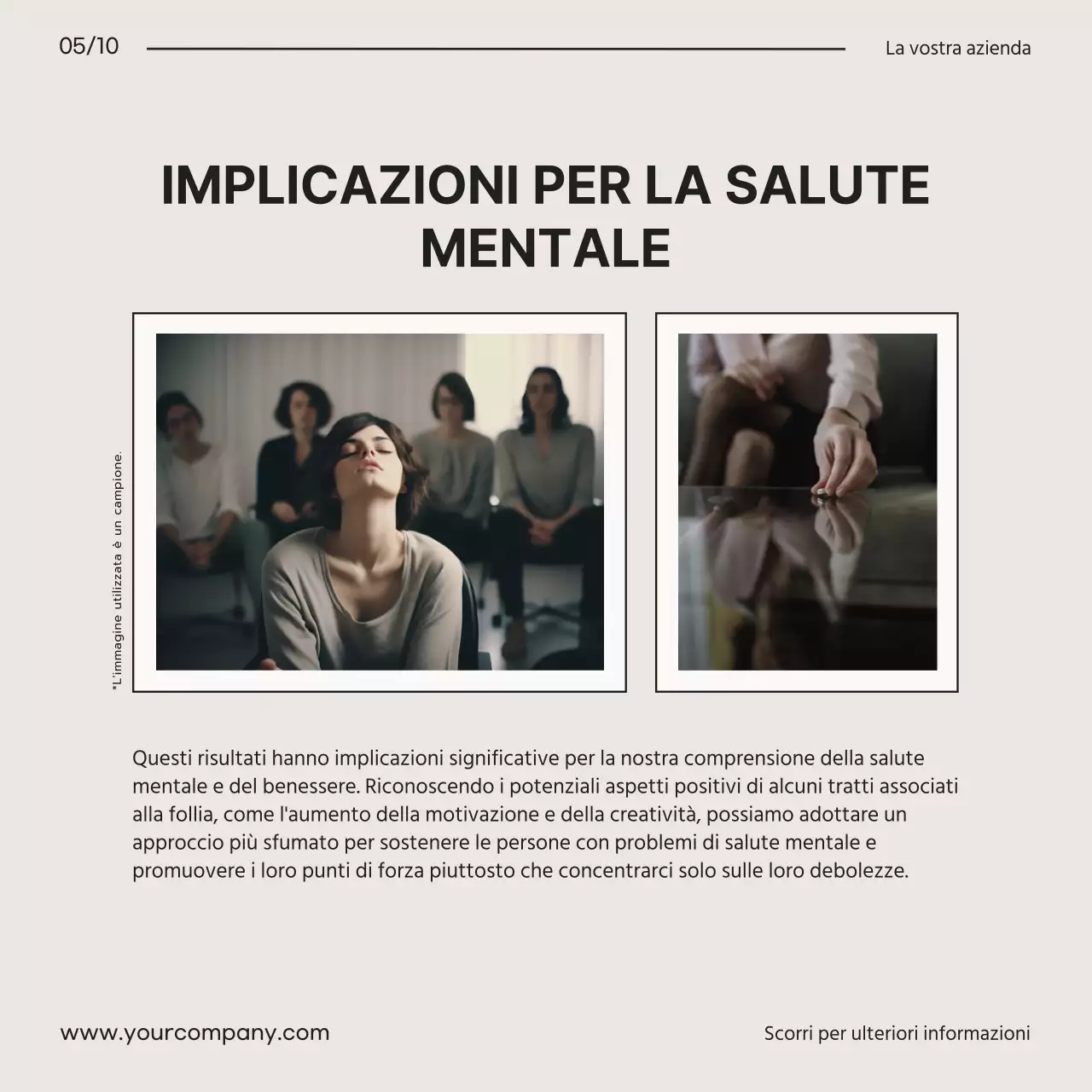 Promozione del blog medico moderno in beige e nero