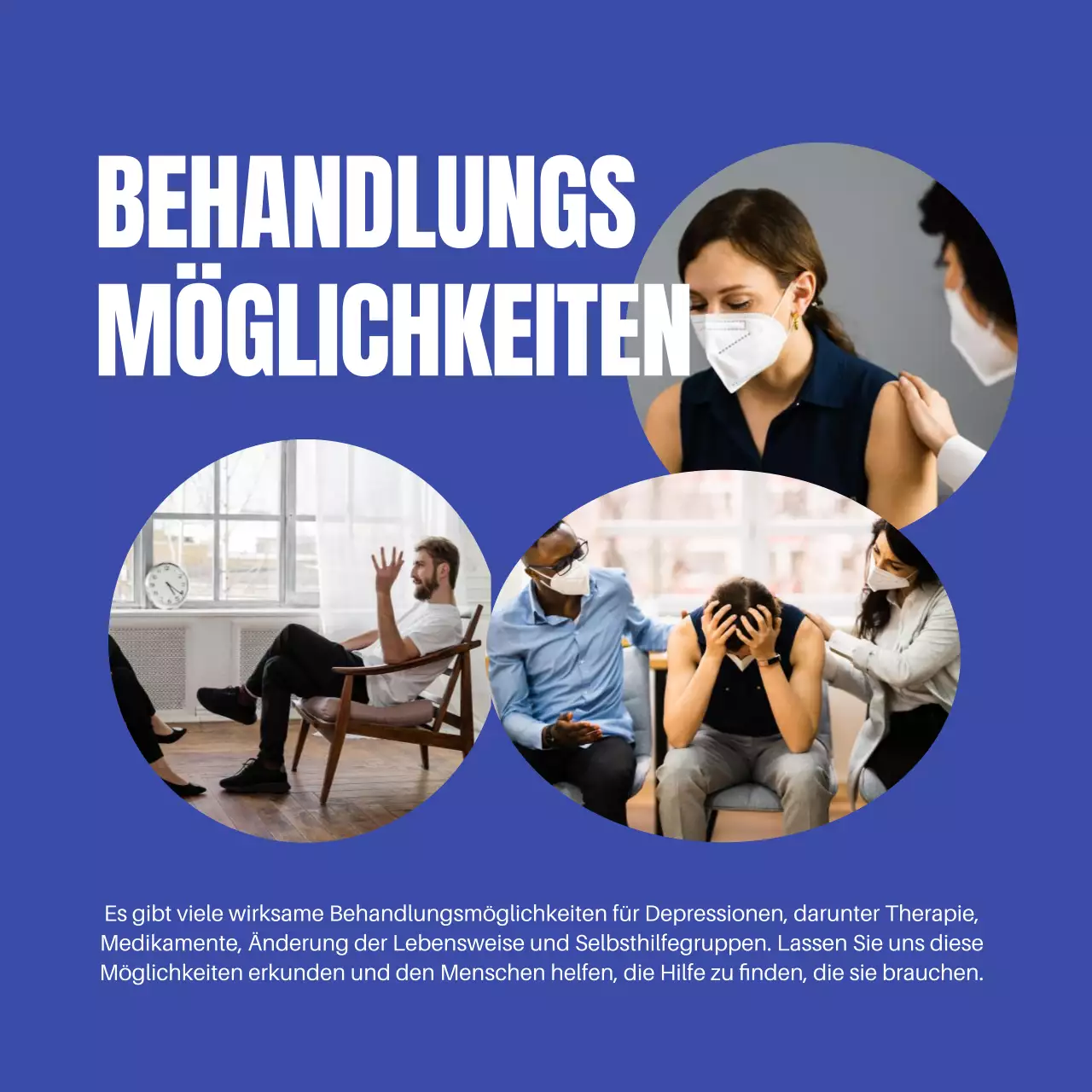 Blue and White Modern Depressionen verstehen Einleitung