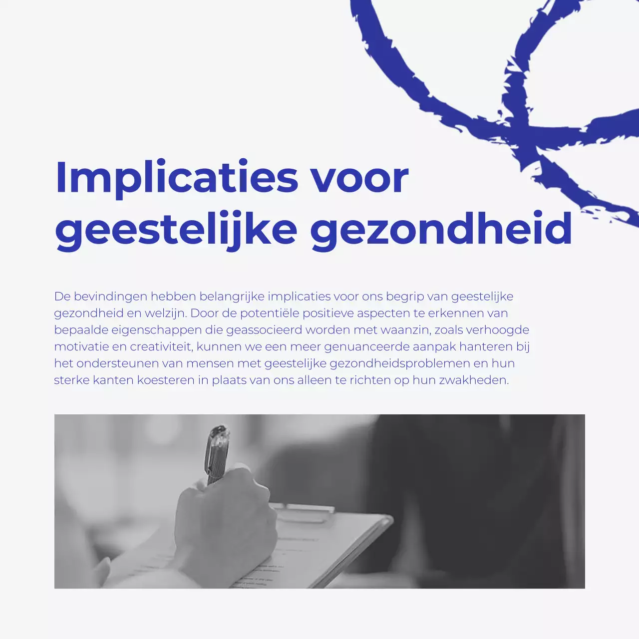 Blue Modern Medische Strategie