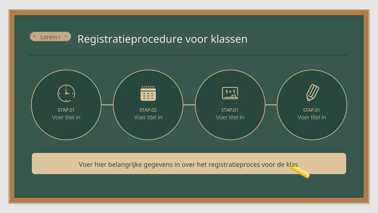 Een eenvoudige, abstracte schoolprospectus