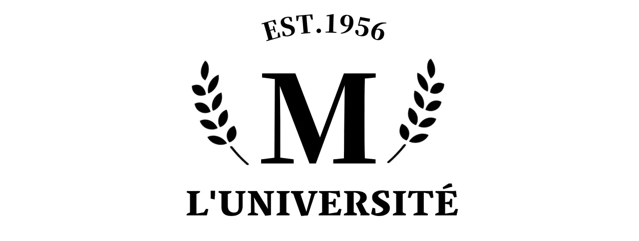 Concept simple de souvenir d'université avec logo en forme de laurier