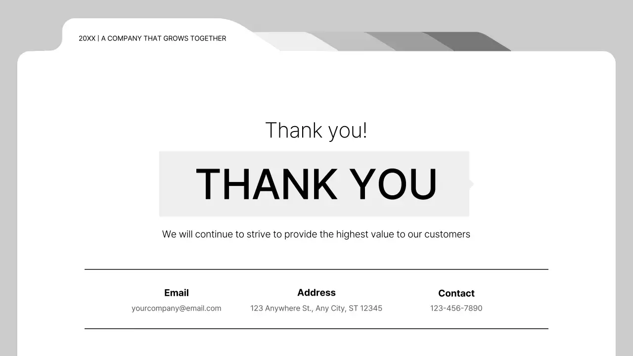 Grey Minimal Business Guide Presentation