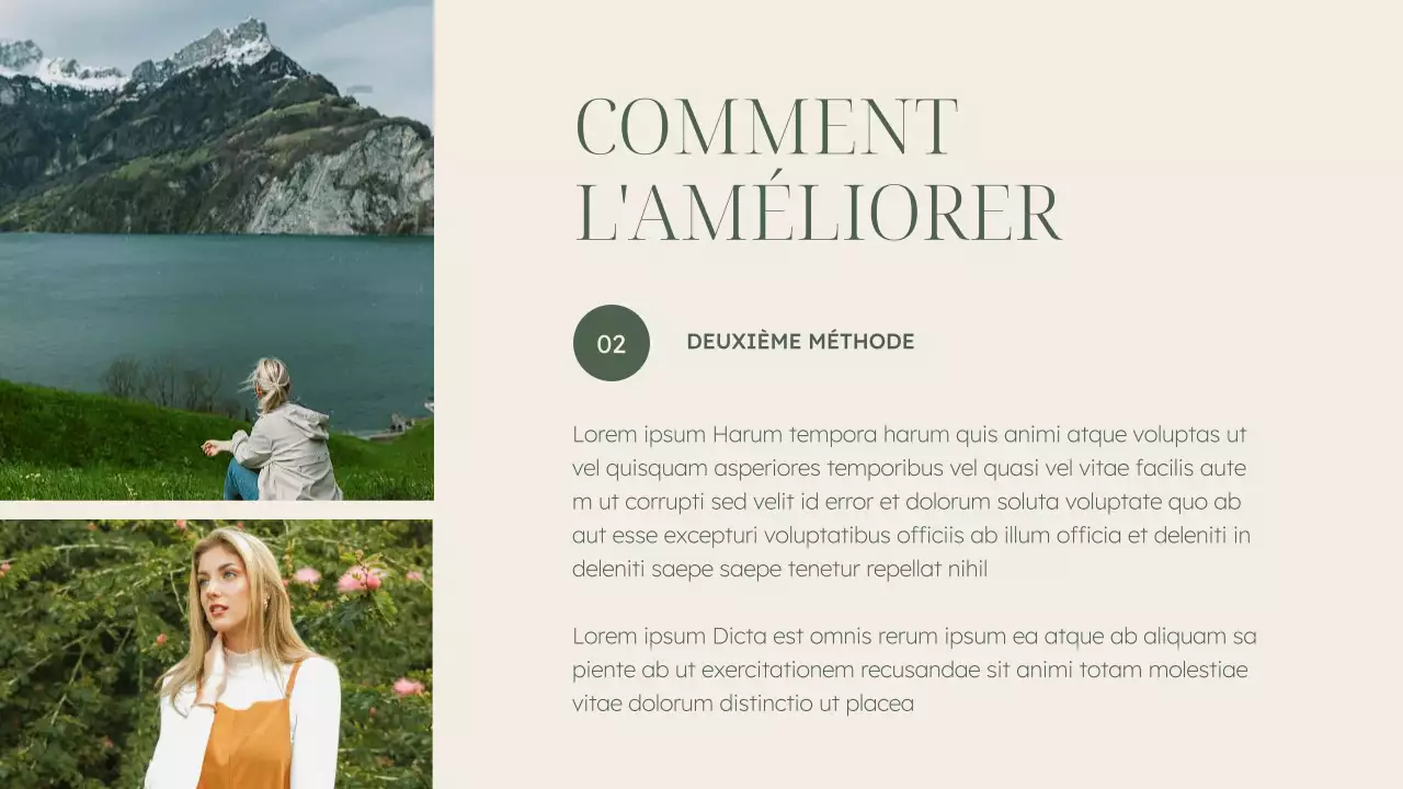 Matériel de conférence élégant sur la santé mentale (vert et beige)