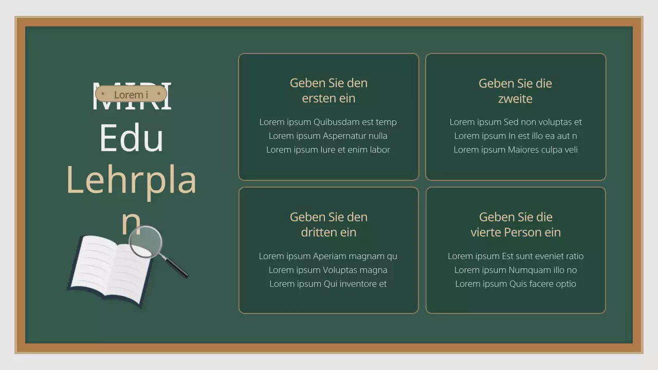 Ein einfacher, abstrakter Schulprospekt