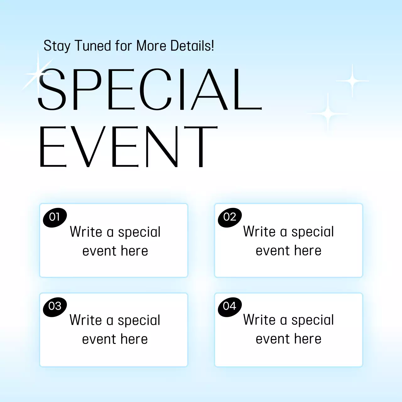 Blue Modern Event Promotion Instagram Carousel