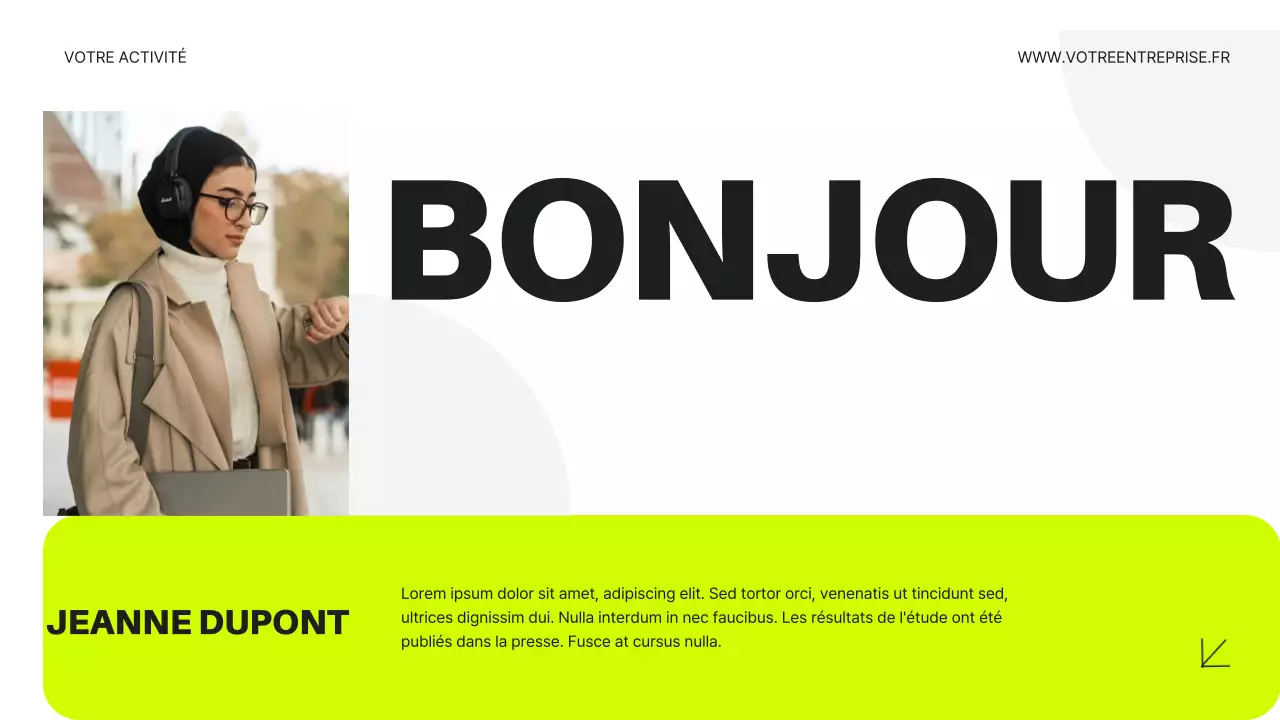 Néon et noir Introduction moderne aux affaires