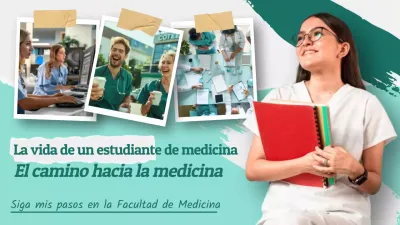 Verde Blanco Tendencia Moderna Estudiante Med Hospital Vlog Publicidad